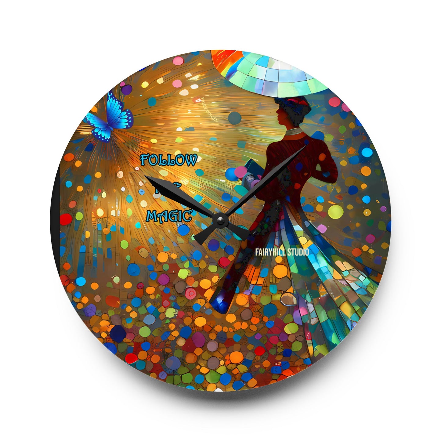Wall Clock - Follow the Magic Art Design