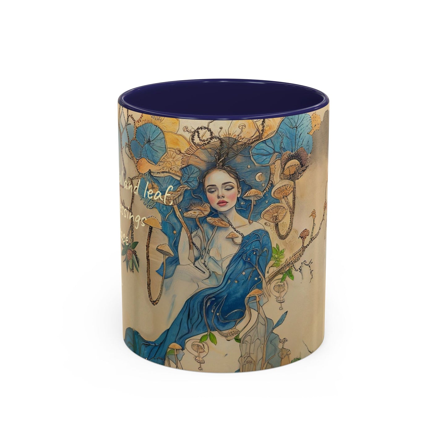 Mushroom Fairy Art-Themed Coffee Mug - 11 & 15oz Accent Mug for Fairy Lovers