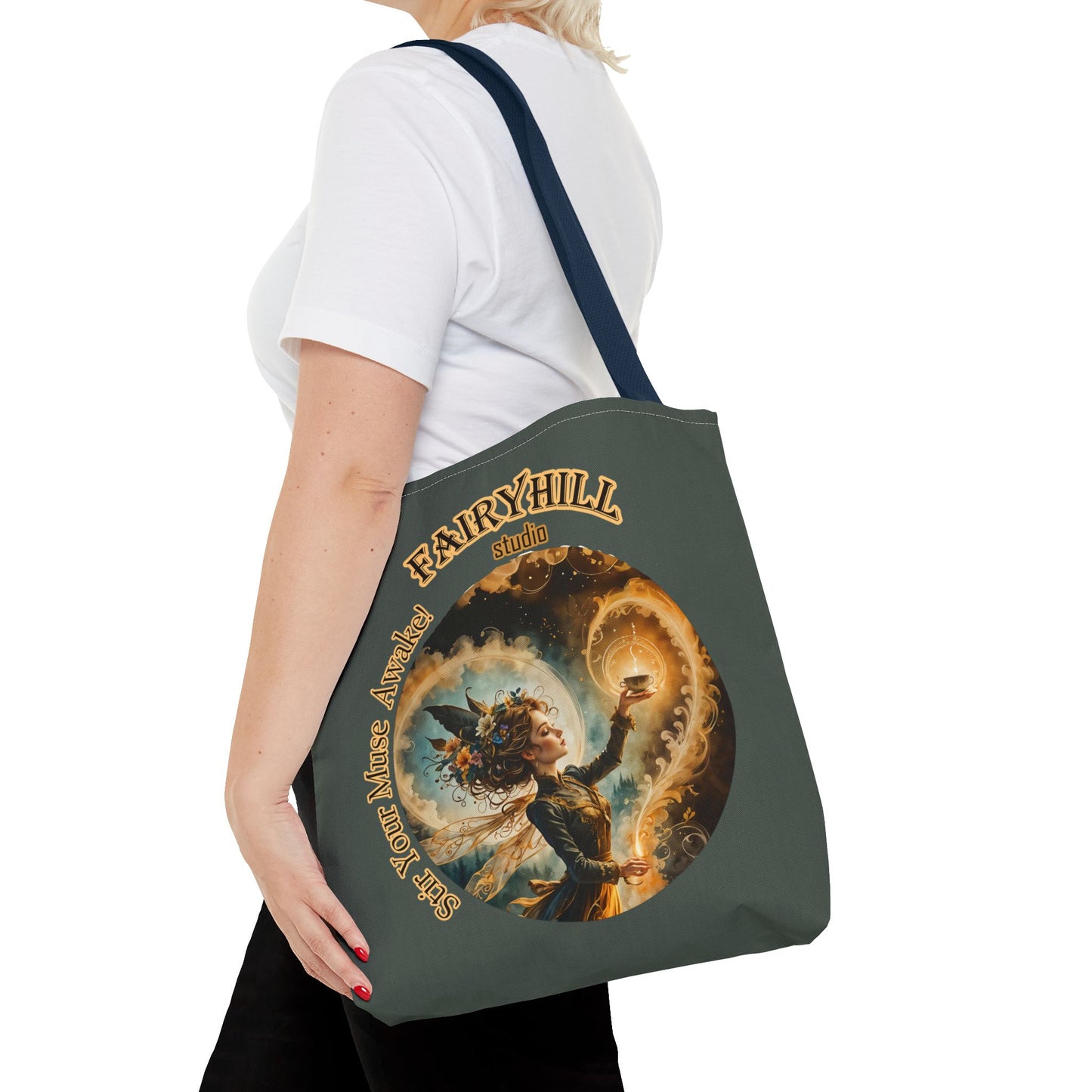 Fairy Tote Bag Embrace your Muse Art Coffee Lover Gift