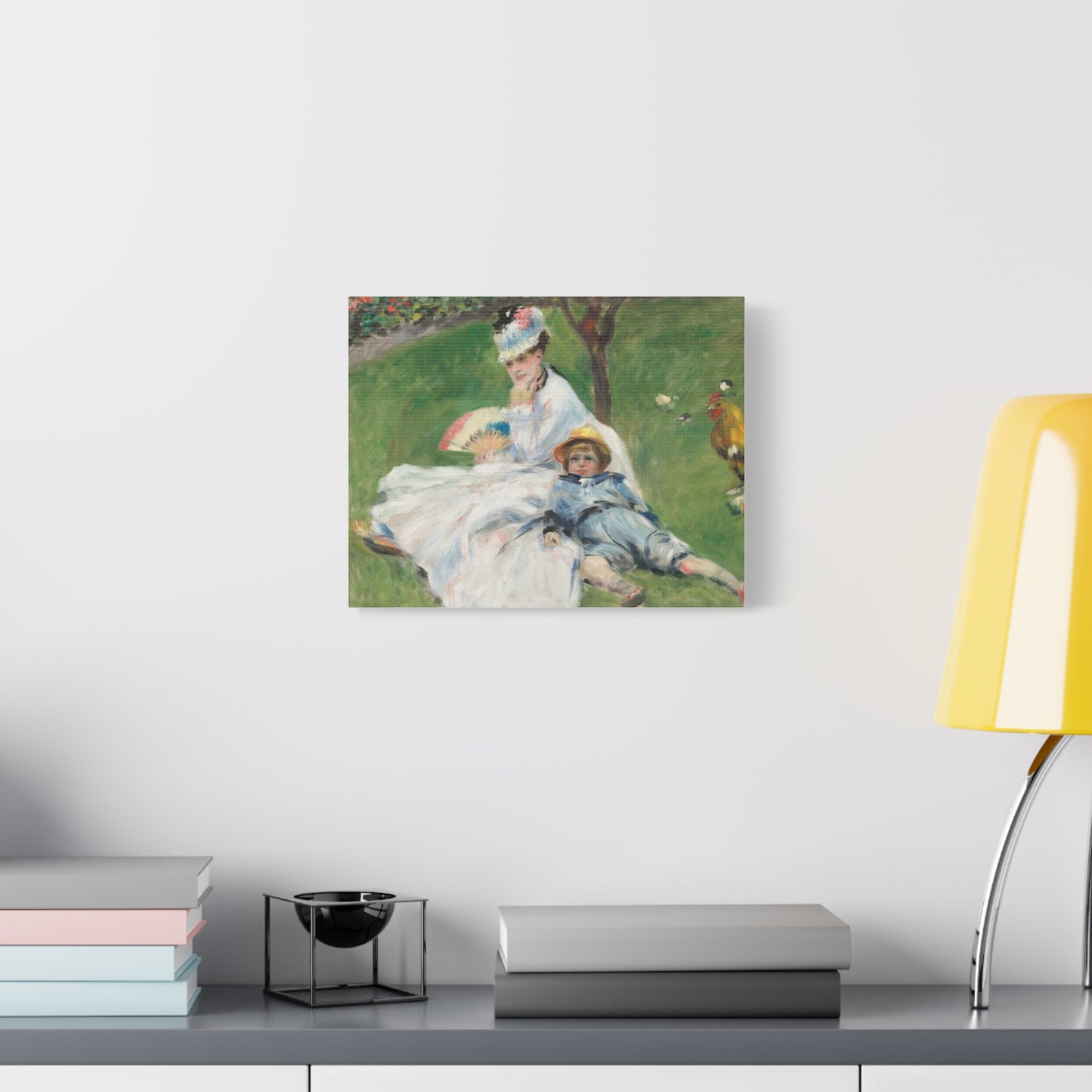 Canvas Print -   Madame Monet and Her Son by Auguste Renoir