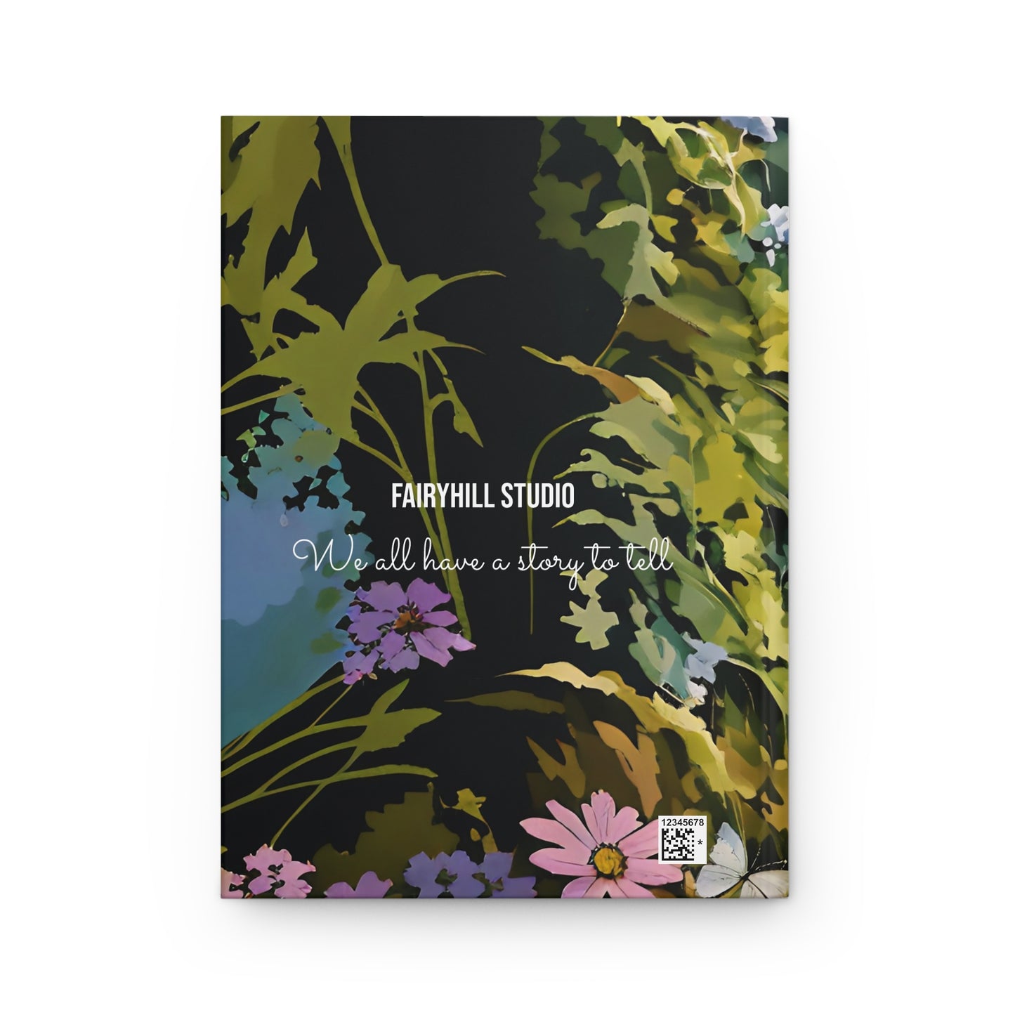 Hardcover Journal Matte - Nature Fairy Thanking Goddess Art Cover