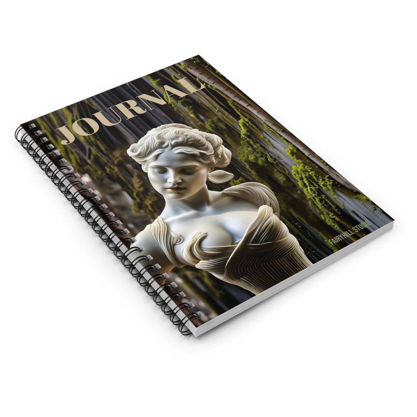 Spiral Notebook - Goddess Statue / Art Design