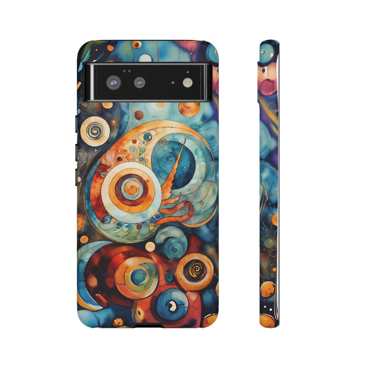Phone Cases - Beautiful Abstract Circular Art Design