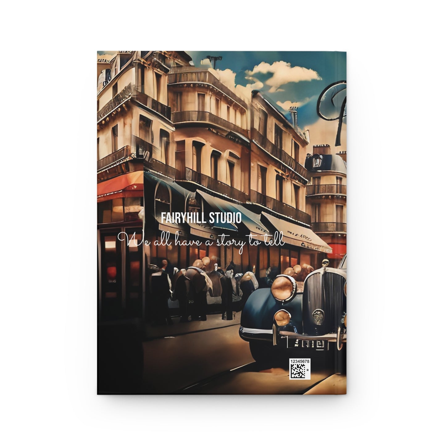Vintage France Hardcover Journal