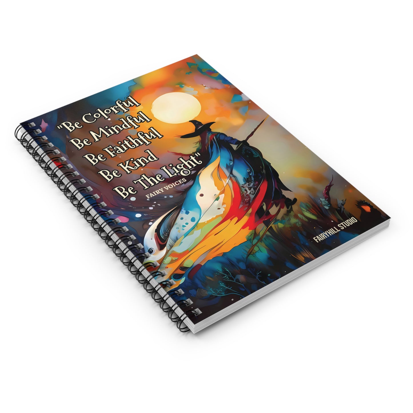 Be The Light  Notebook - Ruled Line coffee  Spiral Journal