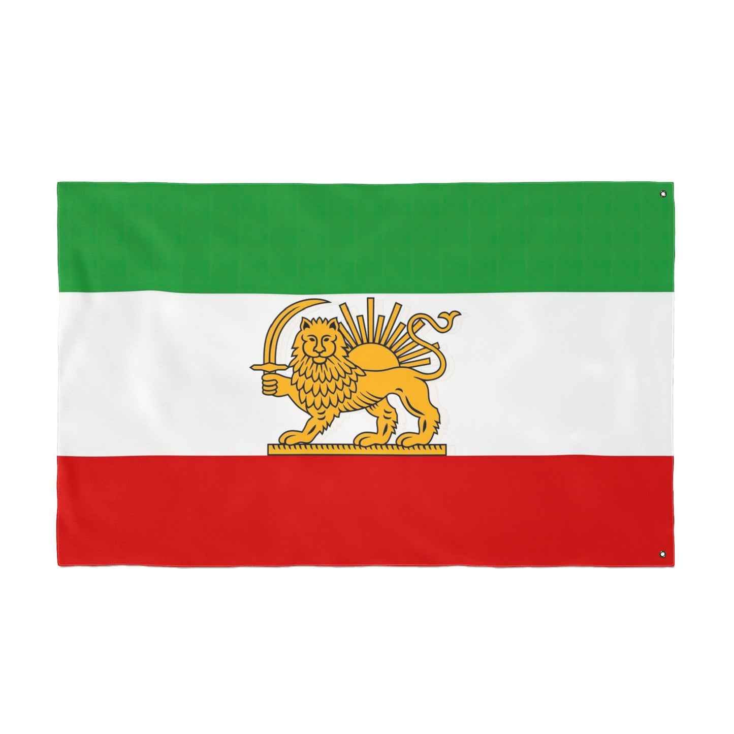 True Iran Heritage Flag – Old Persian Lion & Sun Revival (3x5 ft Double-Sided)