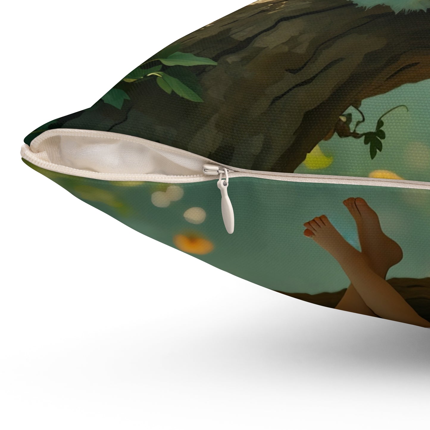 Square Pillow - "Don't Piss Off the Fairies"  Fairy Art Quote  by Fairyhill Studio