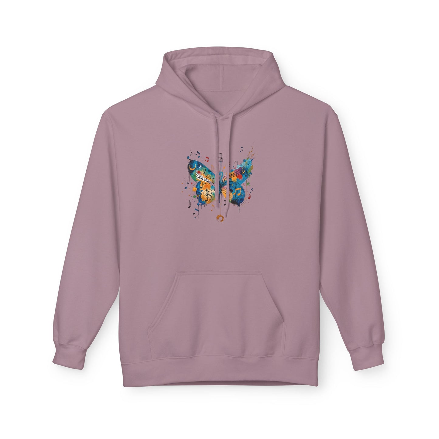 Colorful Butterfly Graphic Hoodie, Unisex Fleece Sweatshirt for Spring, Gifts for Nature Lovers, Unique Fashion for Everyday Wear, [...]