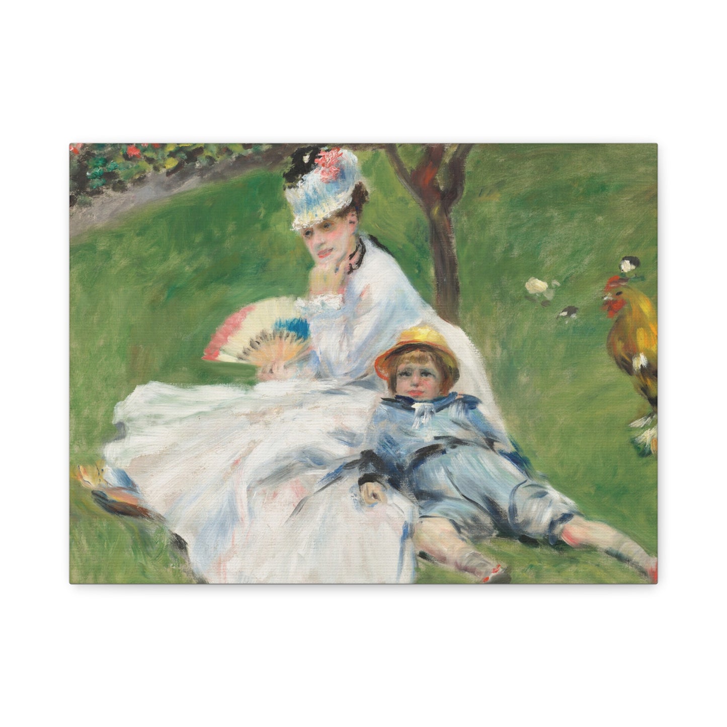 Canvas Print -   Madame Monet and Her Son by Auguste Renoir
