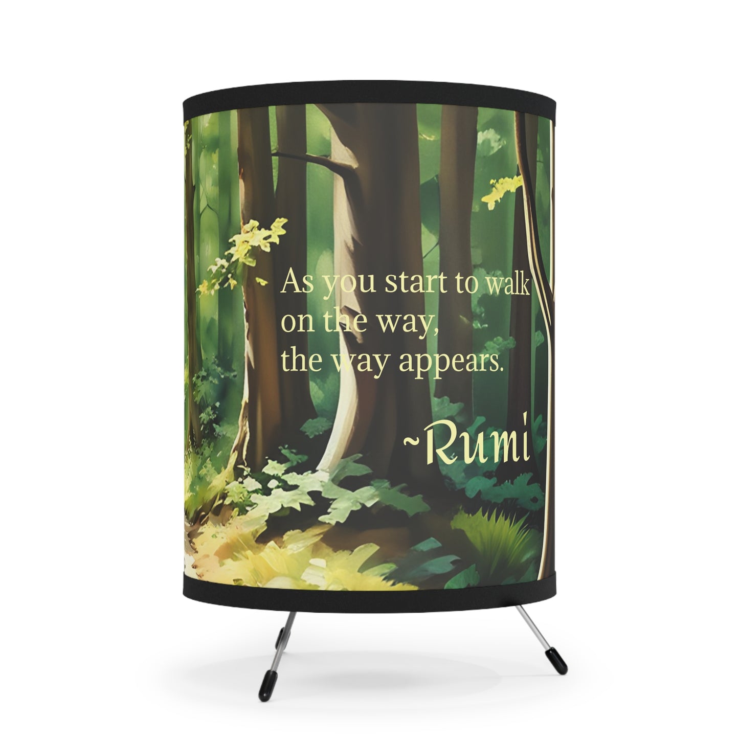 Tripod Lamp - Rumi Quote Home Decor Art by Fairyhill Studio