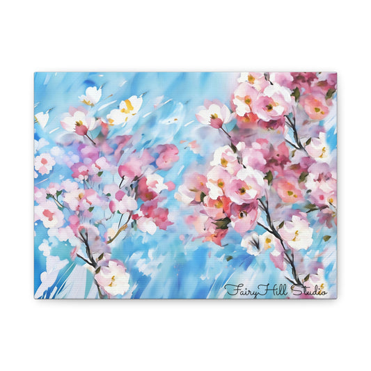 Canvas Wall Art - Floral Cherry Blossom