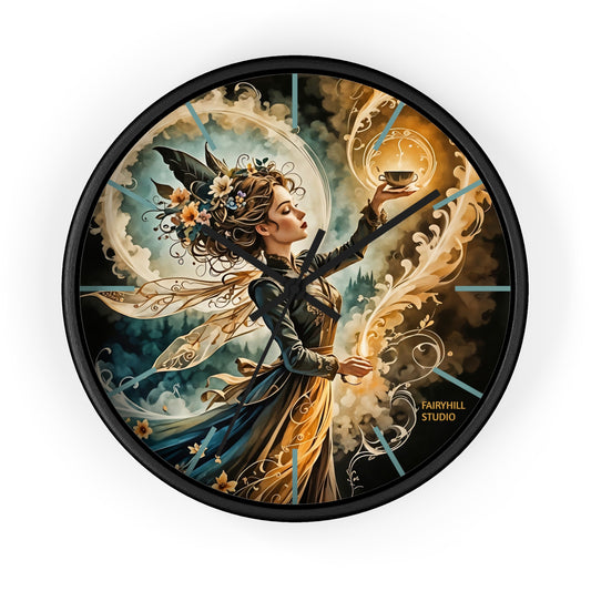 Fairy Coffee Wall Clock