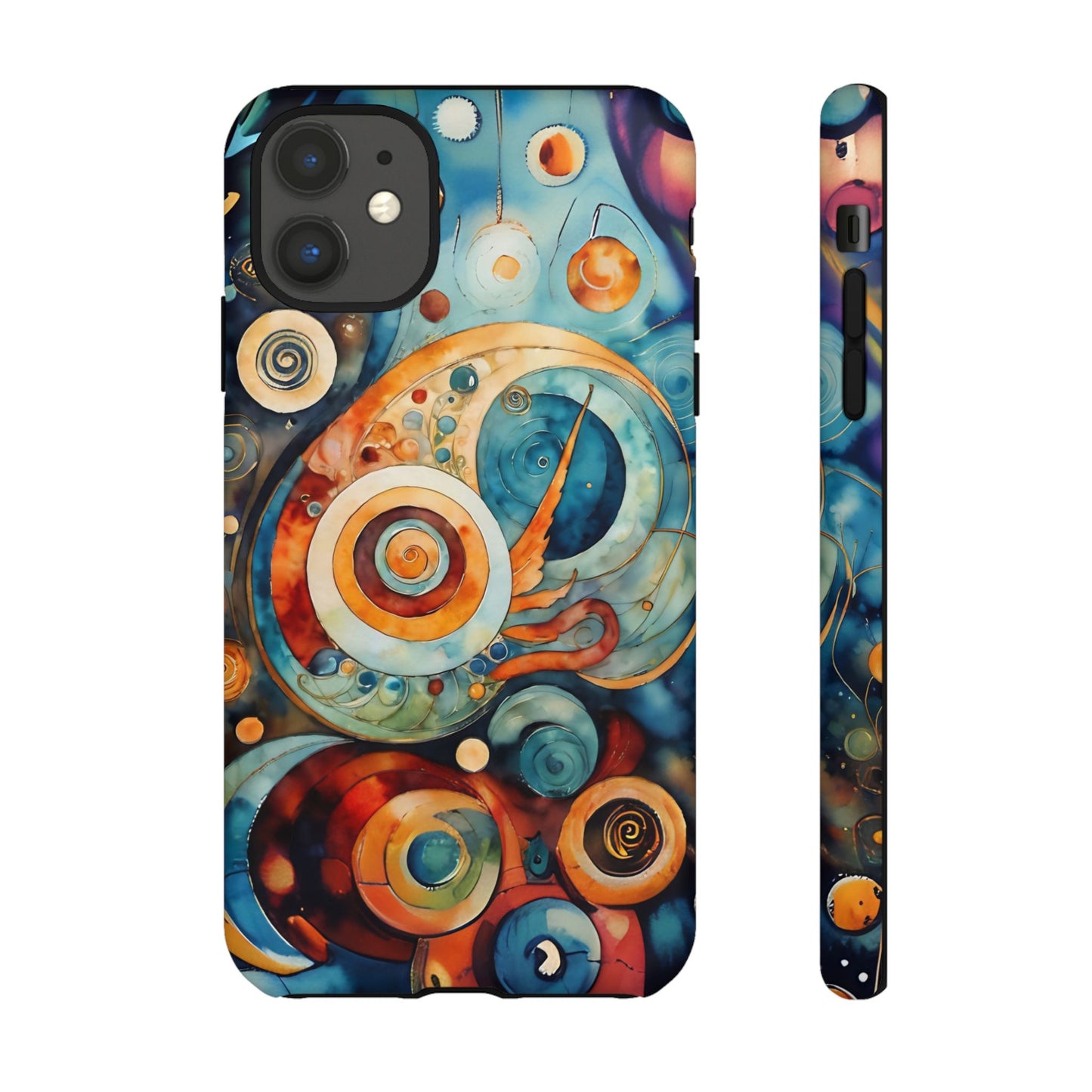 Phone Cases - Beautiful Abstract Circular Art Design