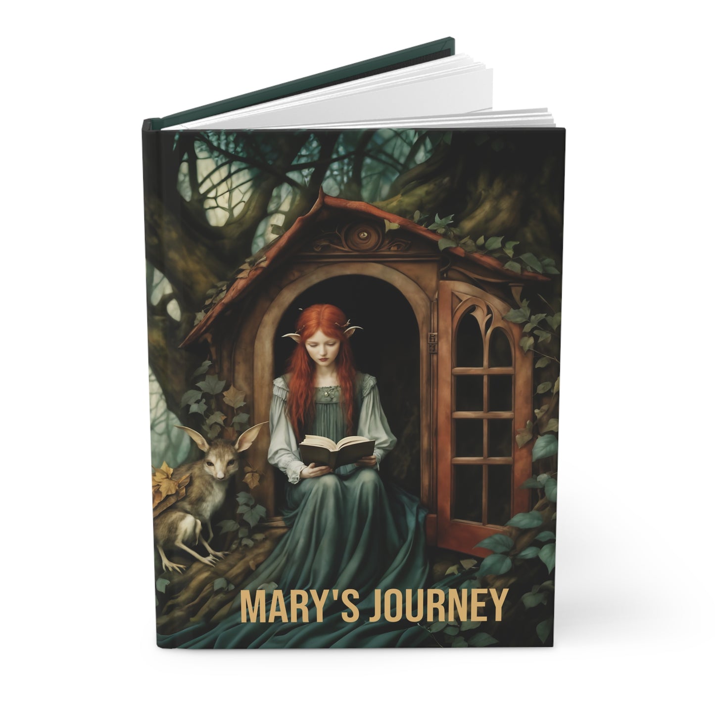 Hardcover Journal Matte Customized Tree House Memories Notebook Gift Art
