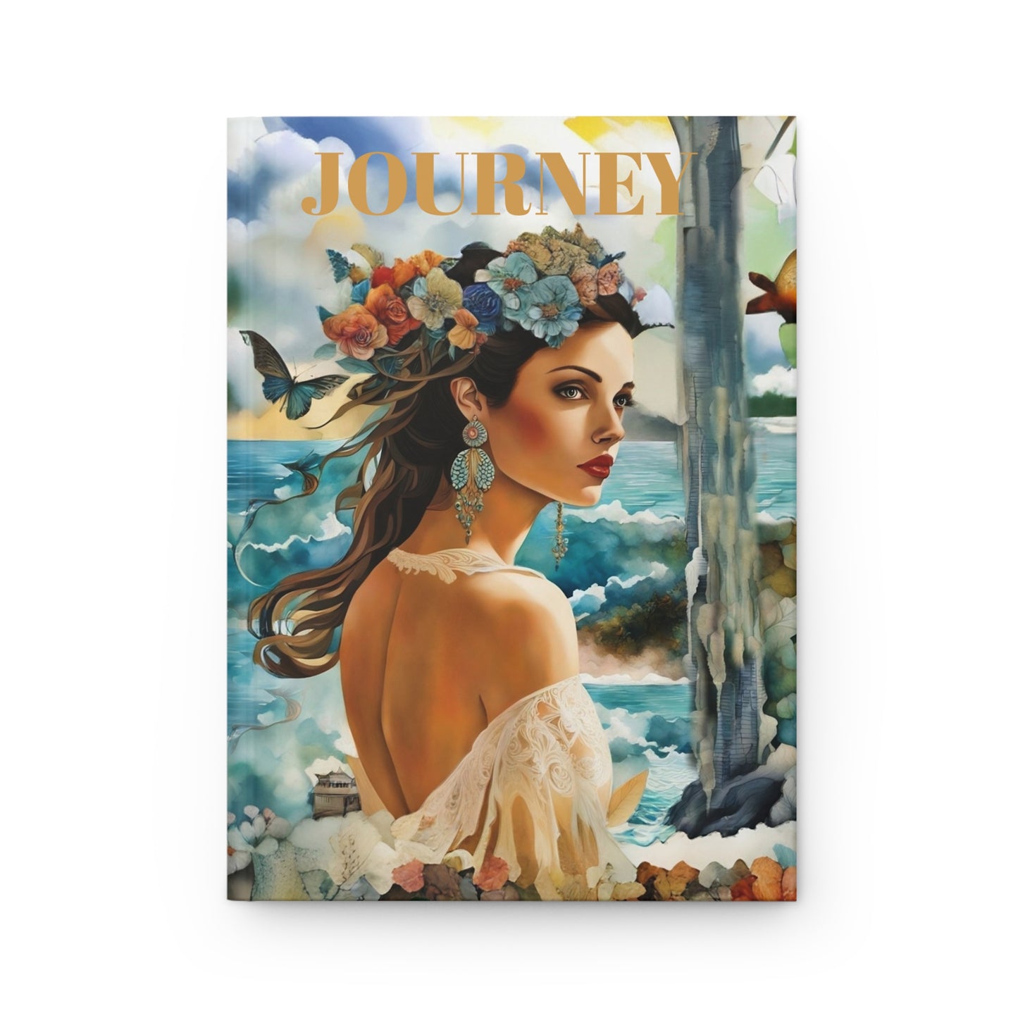 Hardcover Journal - Beauty in Tropical Paradise Matte Art Cover