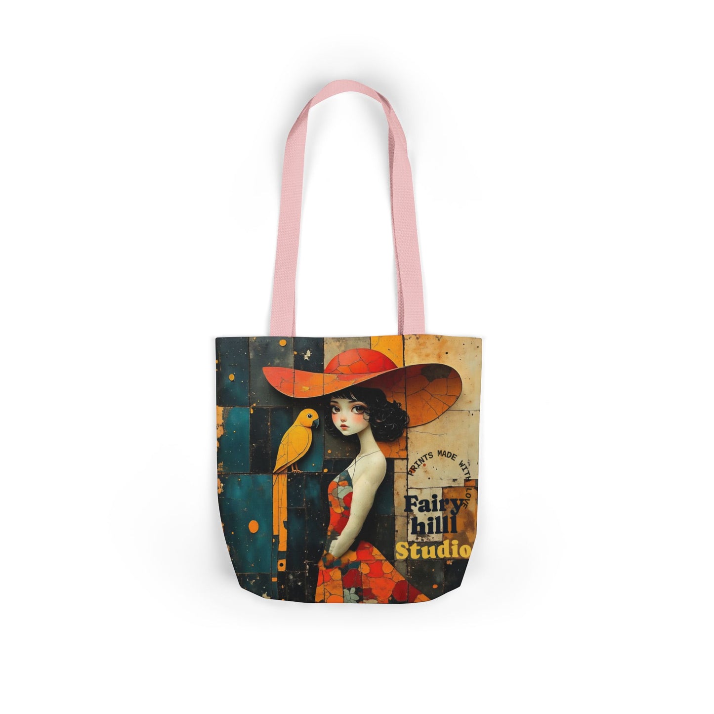 Colorful  parrot  -Inspired Canvas Tote Bag - Perfect for Beach Days, Eco-Friendly Shopping, and Summer Fun!