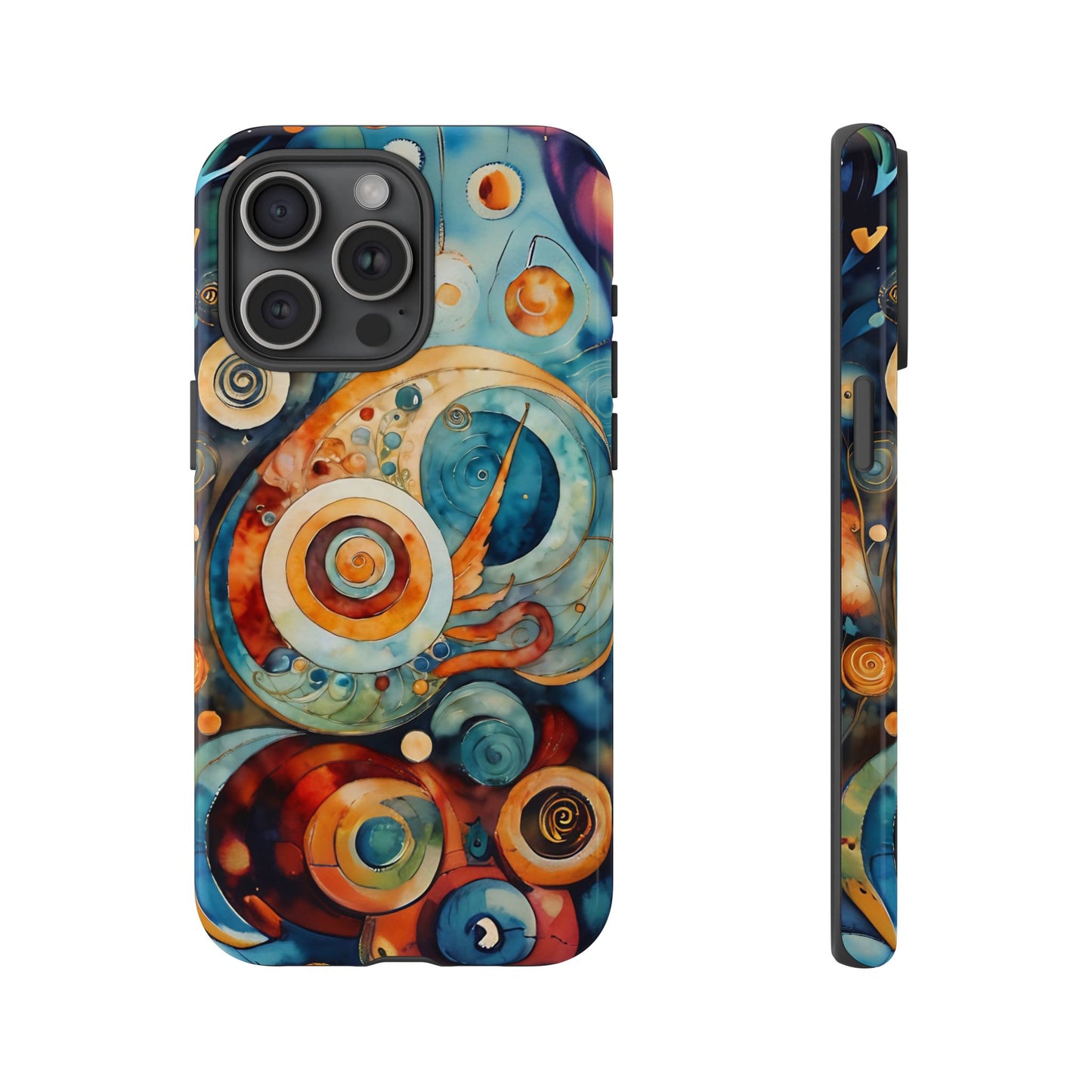 Phone Cases - Beautiful Abstract Circular Art Design