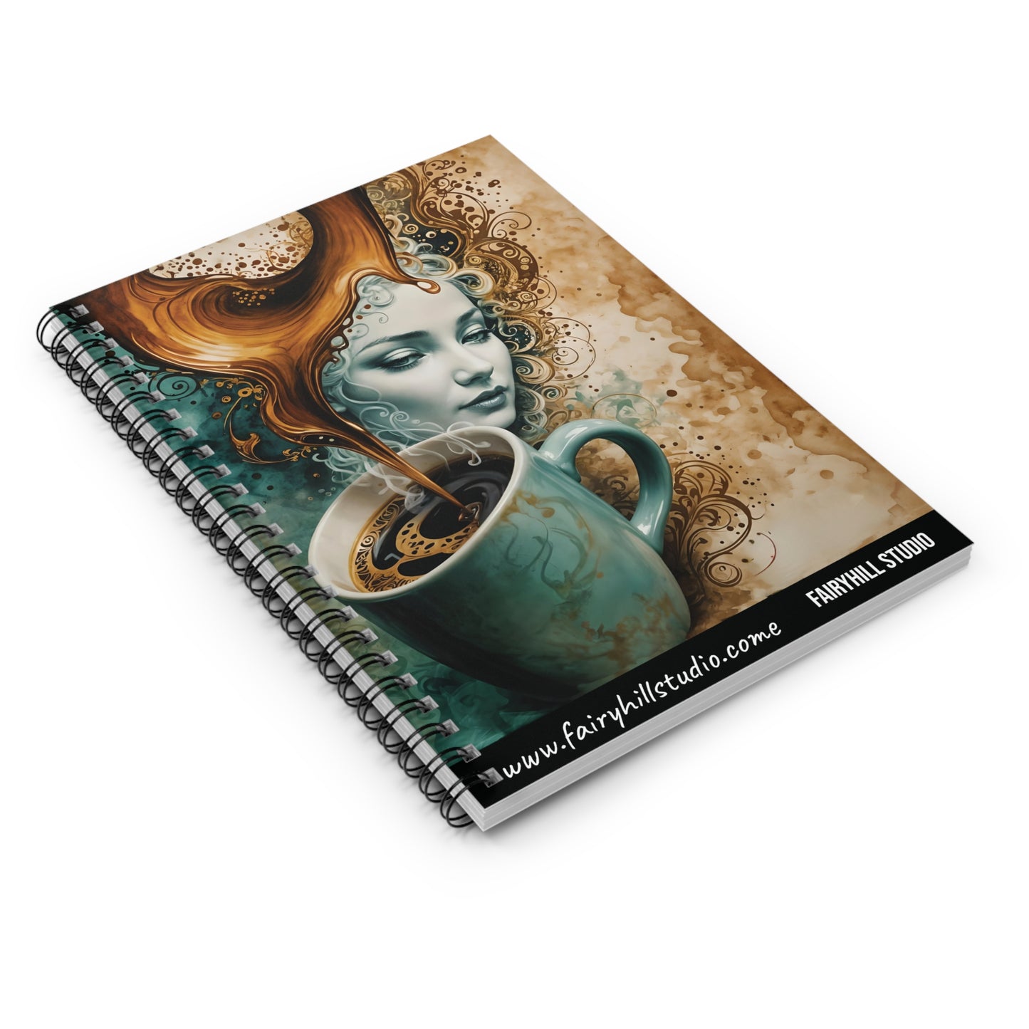 Spiral Coffee Notebook - Ruled Line coffee Journal