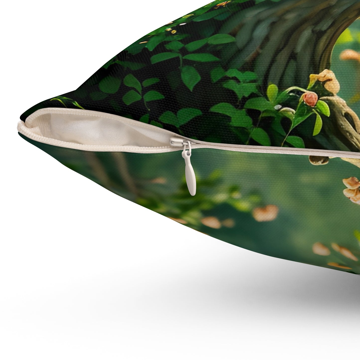 Square Pillow - "Don't Piss Off the Fairies" quote Fairy Art by Fairyhill Studio