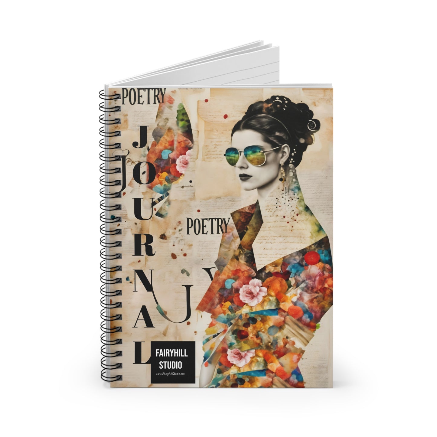 Fairy Hill Studio POETRY Journal Gift notebook -  Journal Notebook Gift