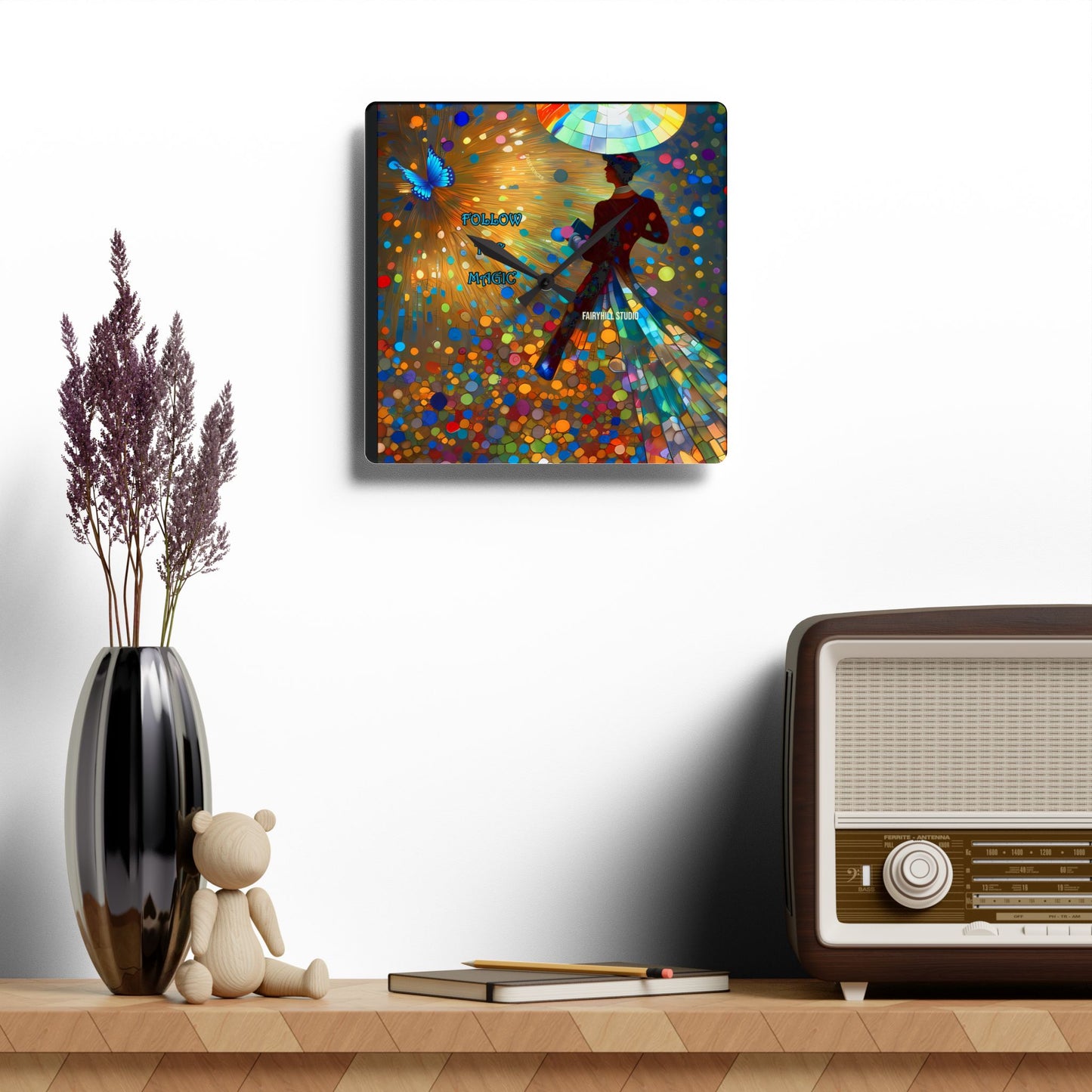 Wall Clock - Follow the Magic Art Design