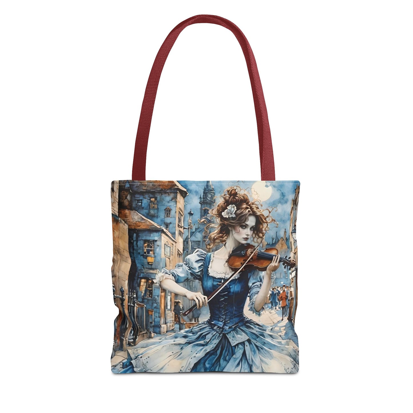 Blue Gypsy Violin Tote Bag