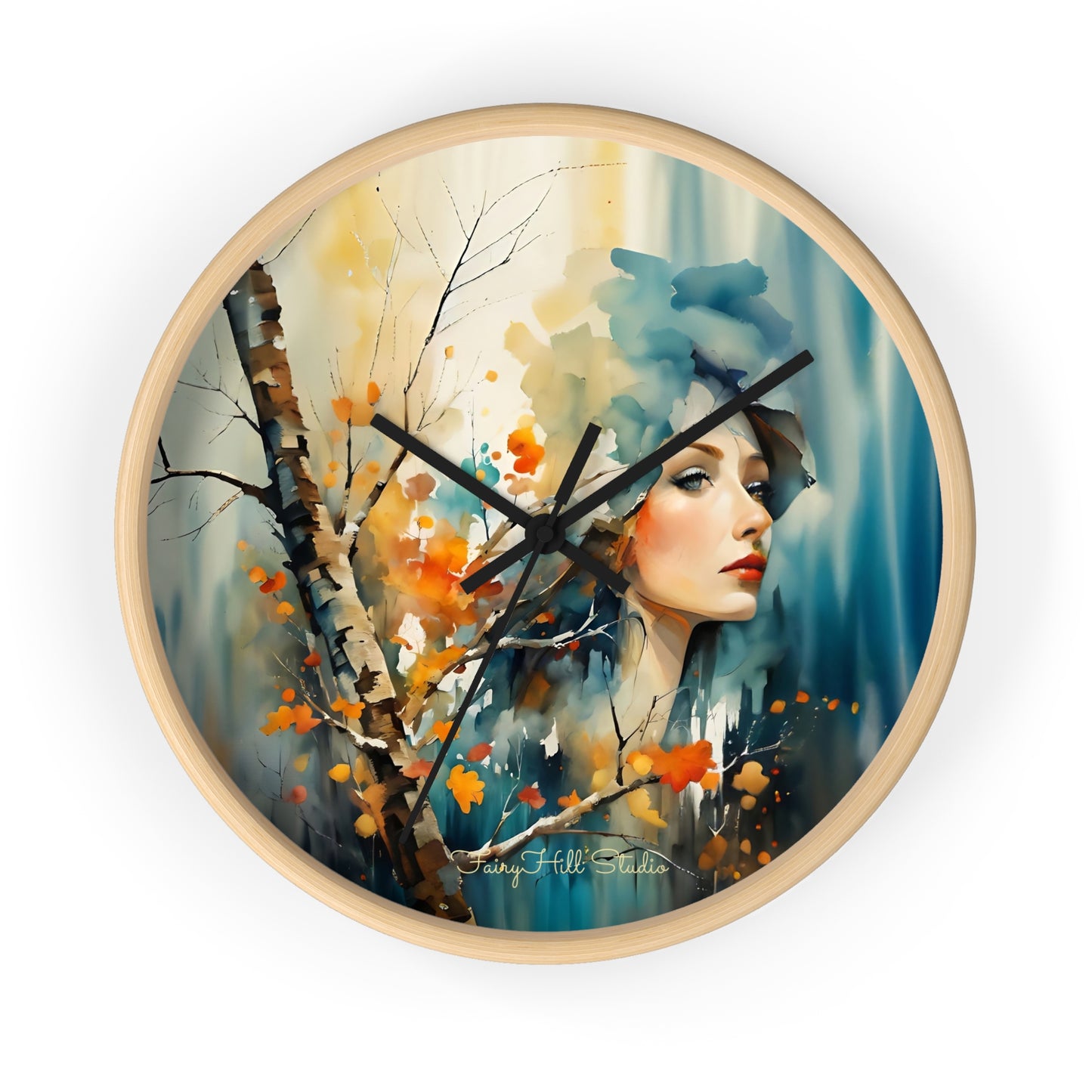 Artistic Woman Wall Clock | Home Decor | Unique Gift | Modern Clock | Wall Art | Feminine Design | Statement Piece