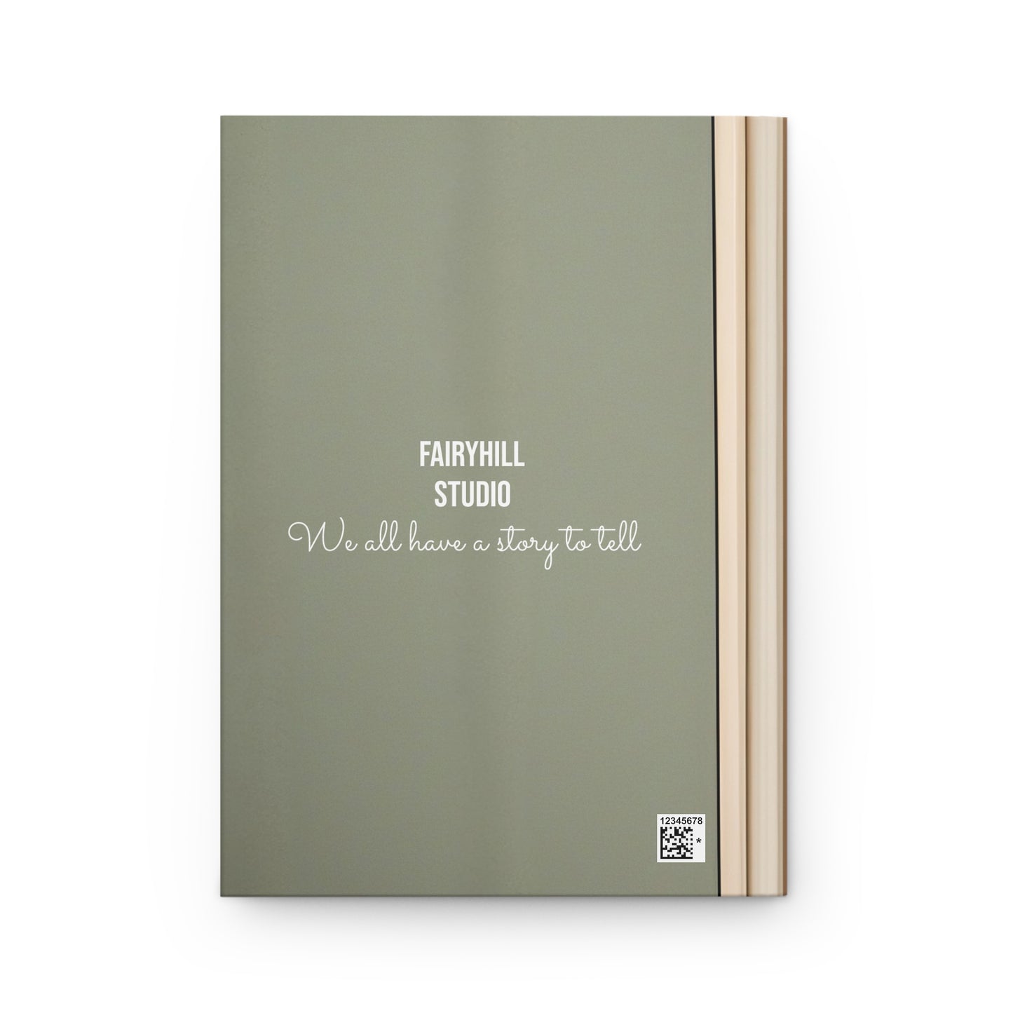 Hardcover Journal Girl with snow Deer in winter