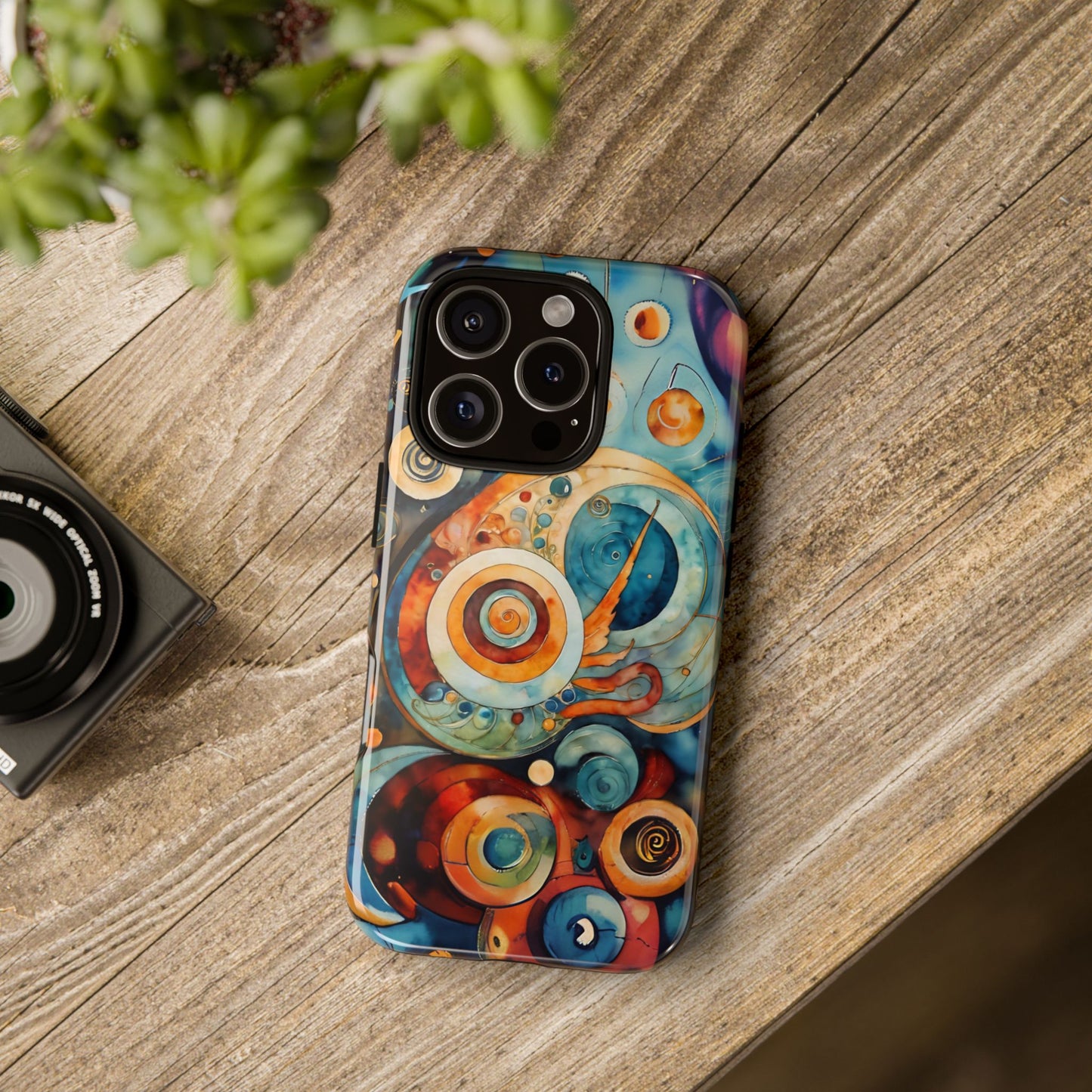 Phone Cases - Beautiful Abstract Circular Art Design
