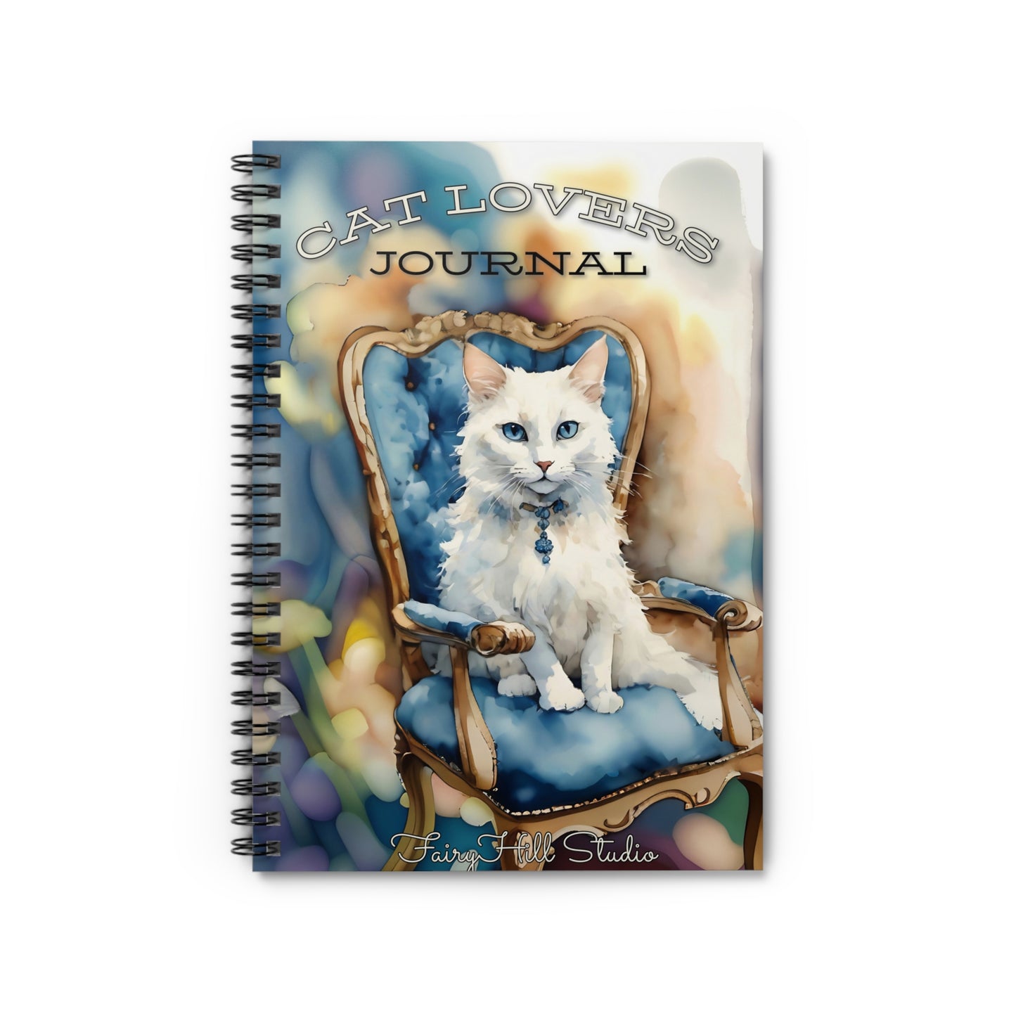 Spiral Notebook - Cat Lovers Watercolor Art
