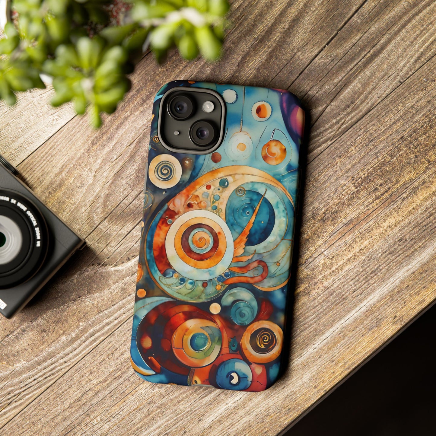 Phone Cases - Beautiful Abstract Circular Art Design
