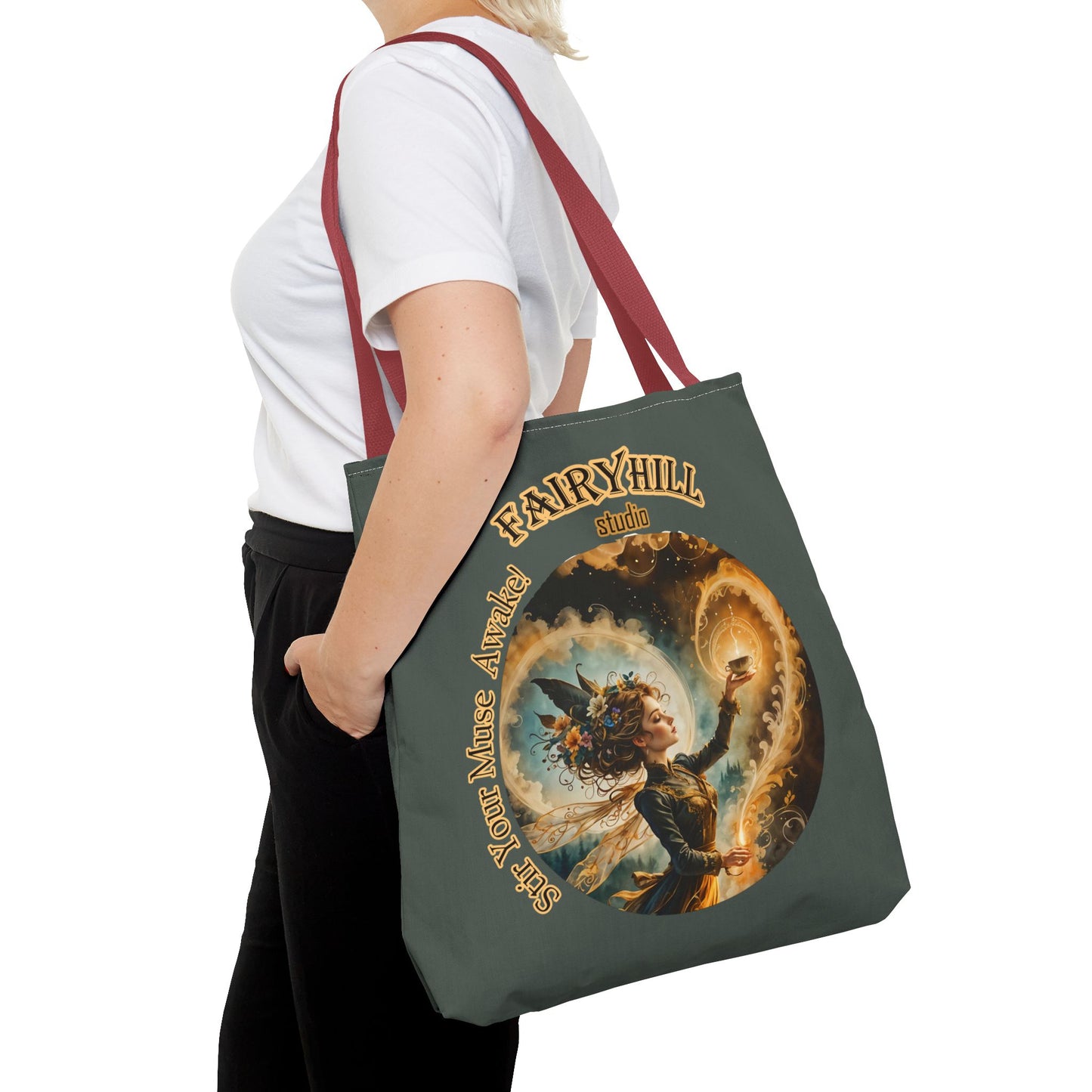 Fairy Tote Bag Embrace your Muse Art Coffee Lover Gift