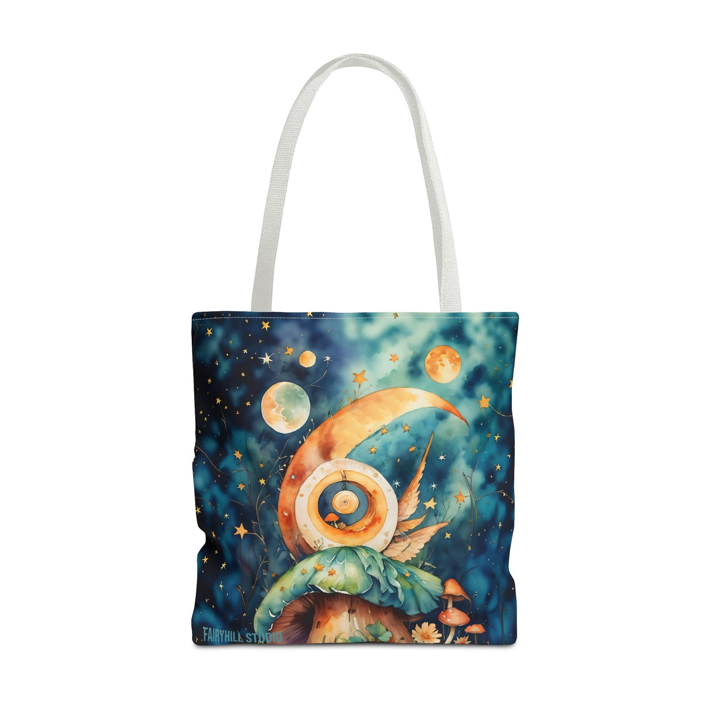 Canvas  Art Tote bag- Abstract Colorful Circle Universe
