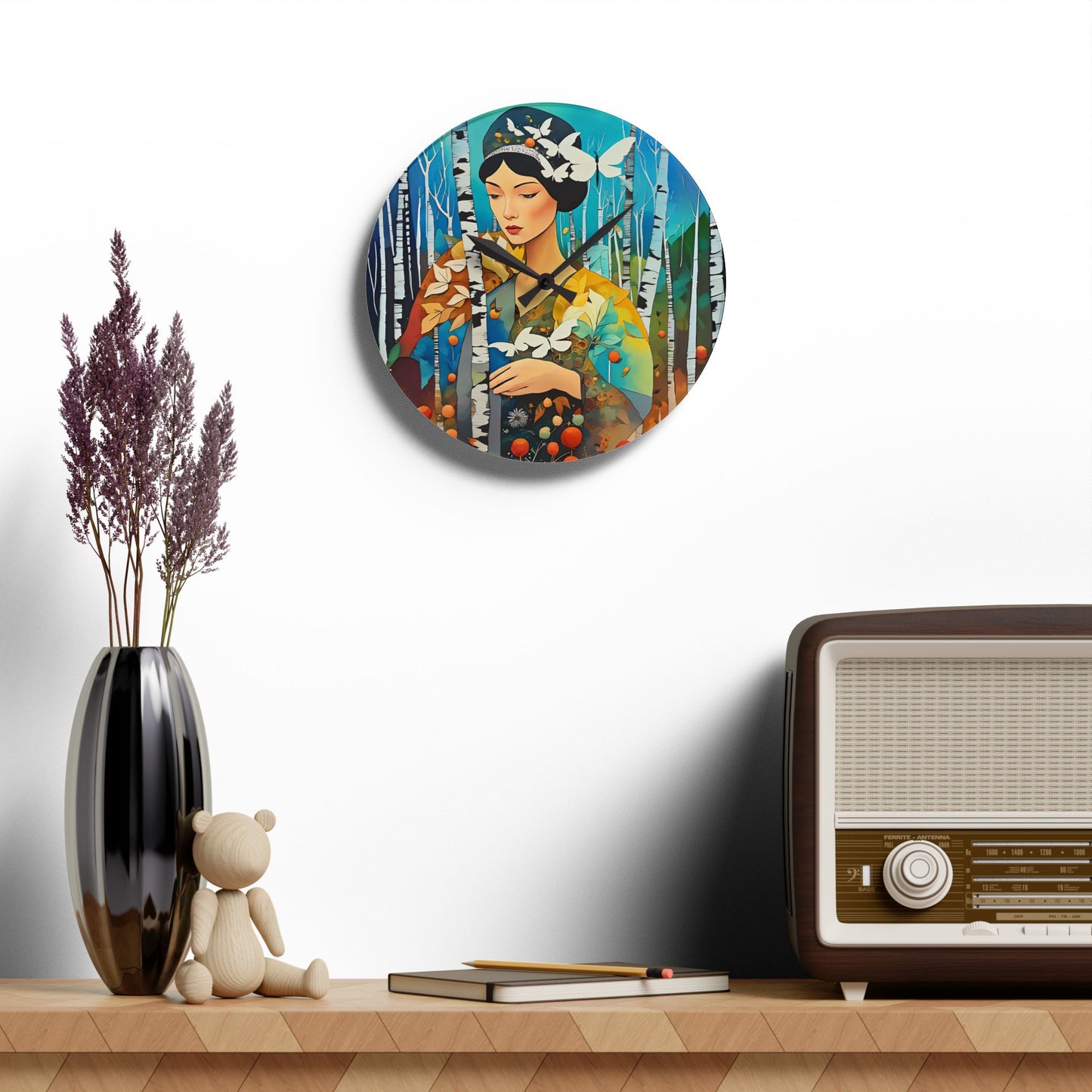 Butterfly Acrylic Wall Clock