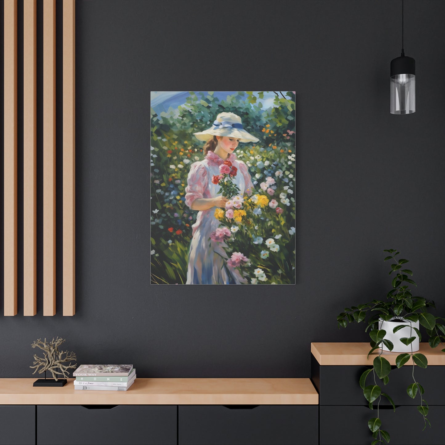 Floral Serenity Canvas Art - Stretched Matte 1.25"