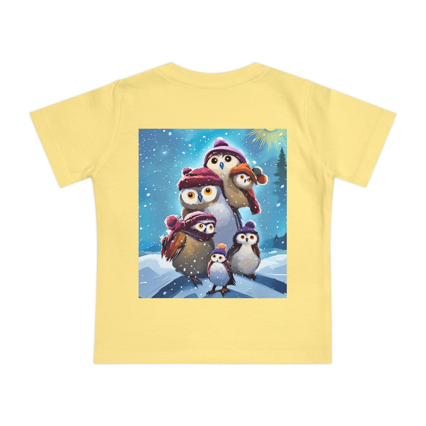 Winter Owls and Penguins Baby T-Shirt
