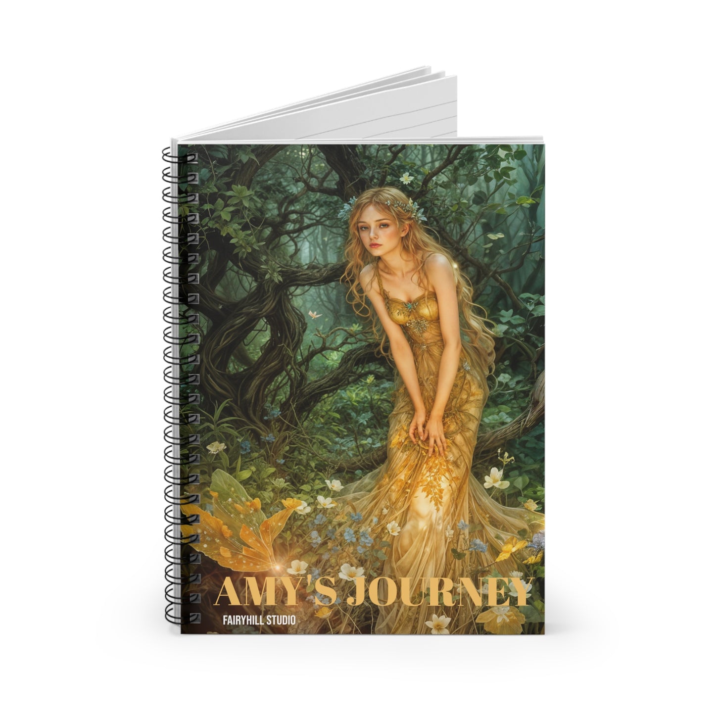 Spiral Notebook - Mid-Summer's Eve Fairy Forest Ruled Line