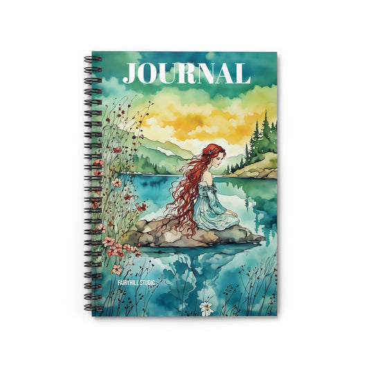Spiral Notebook - Water Fairy Watercolor Art Design