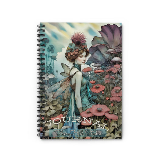 Spiral Notebook - Poppy Flower Fairy Art