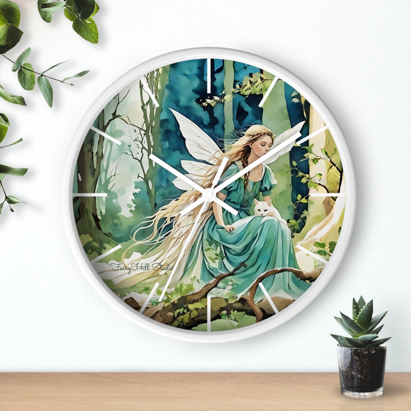 Enchanting Fairy/Angel Wall Clock, Home Decor, Gift for Fantasy Lovers, Unique Gift, Fairy Tale Decor, Woodland Theme