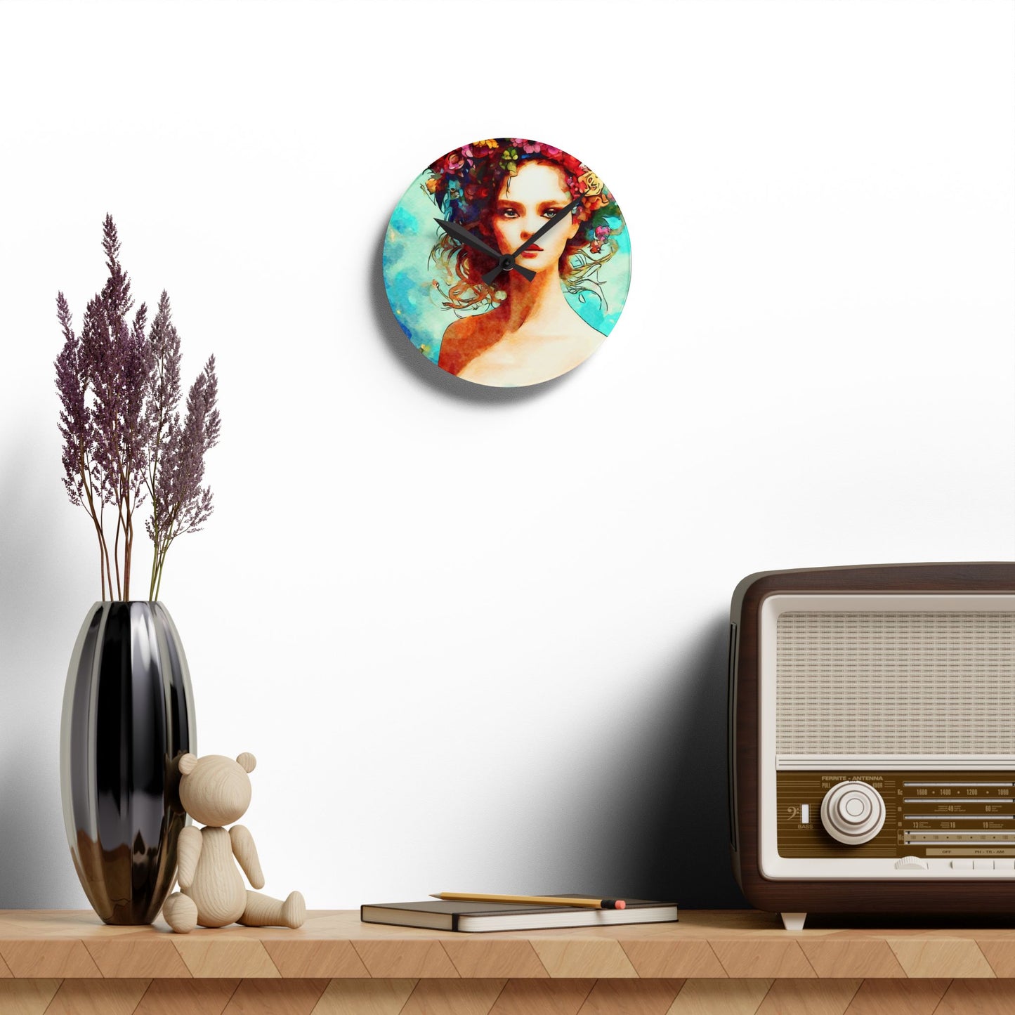 Summer Vibes Acrylic Wall Clock