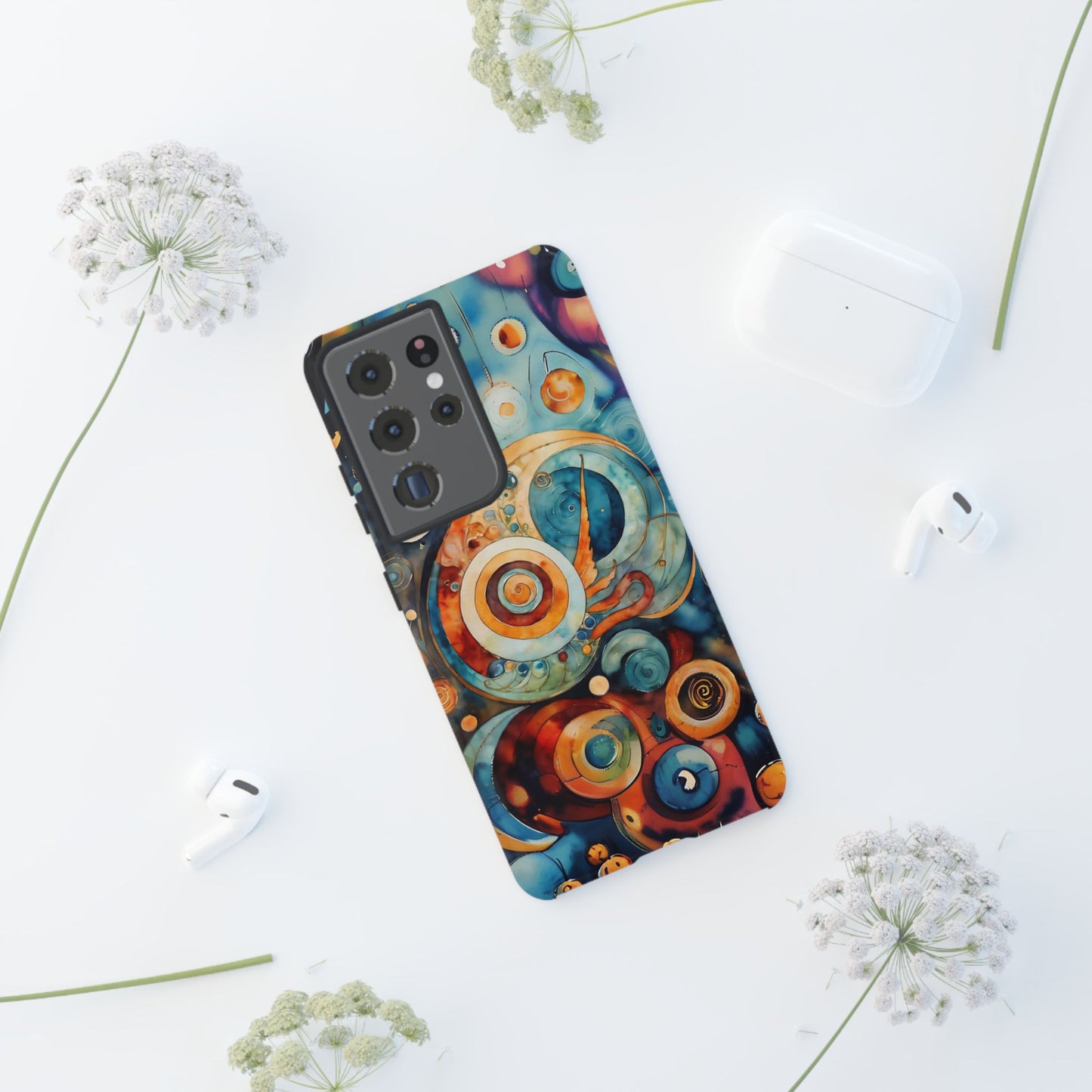 Phone Cases - Beautiful Abstract Circular Art Design