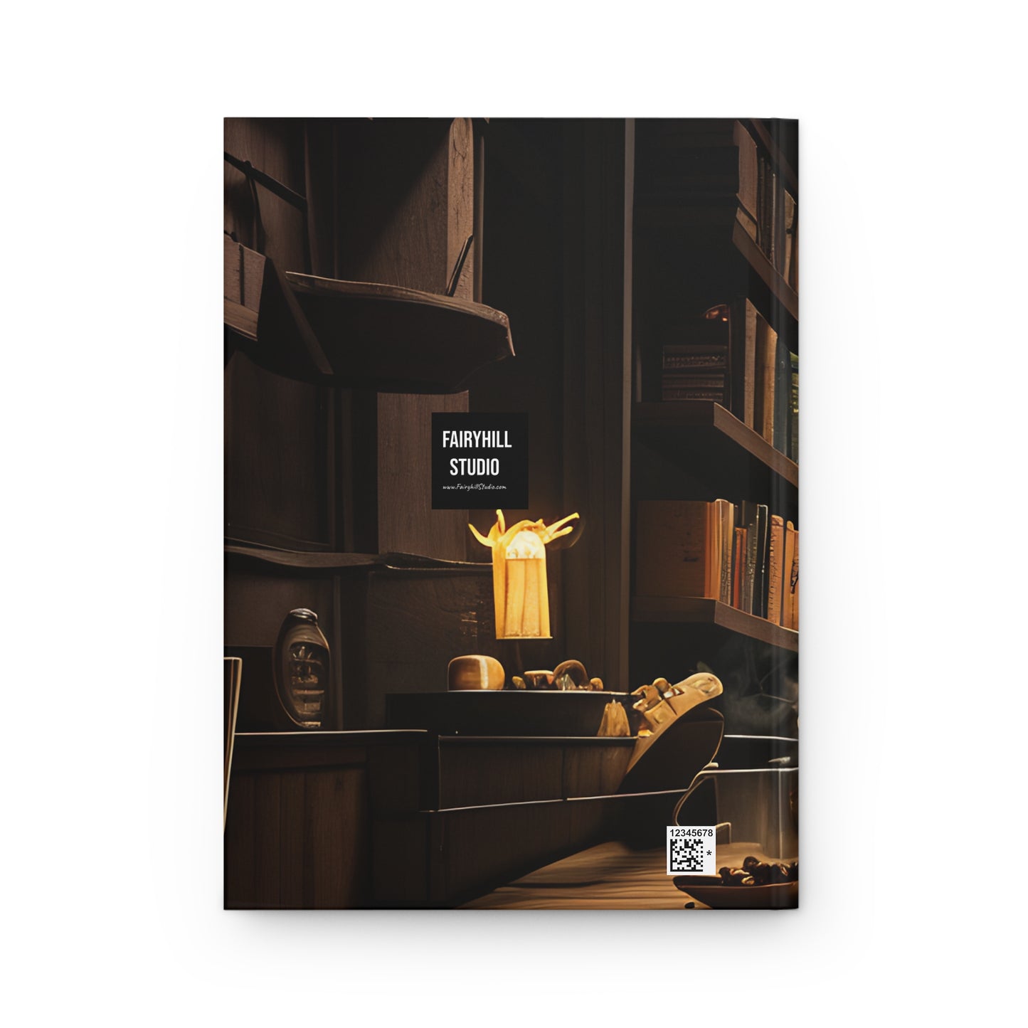 Coffee Lover Hardcover Journal Matte - Write Your Story with Coffee Latte Art by Fairy Hill Studio