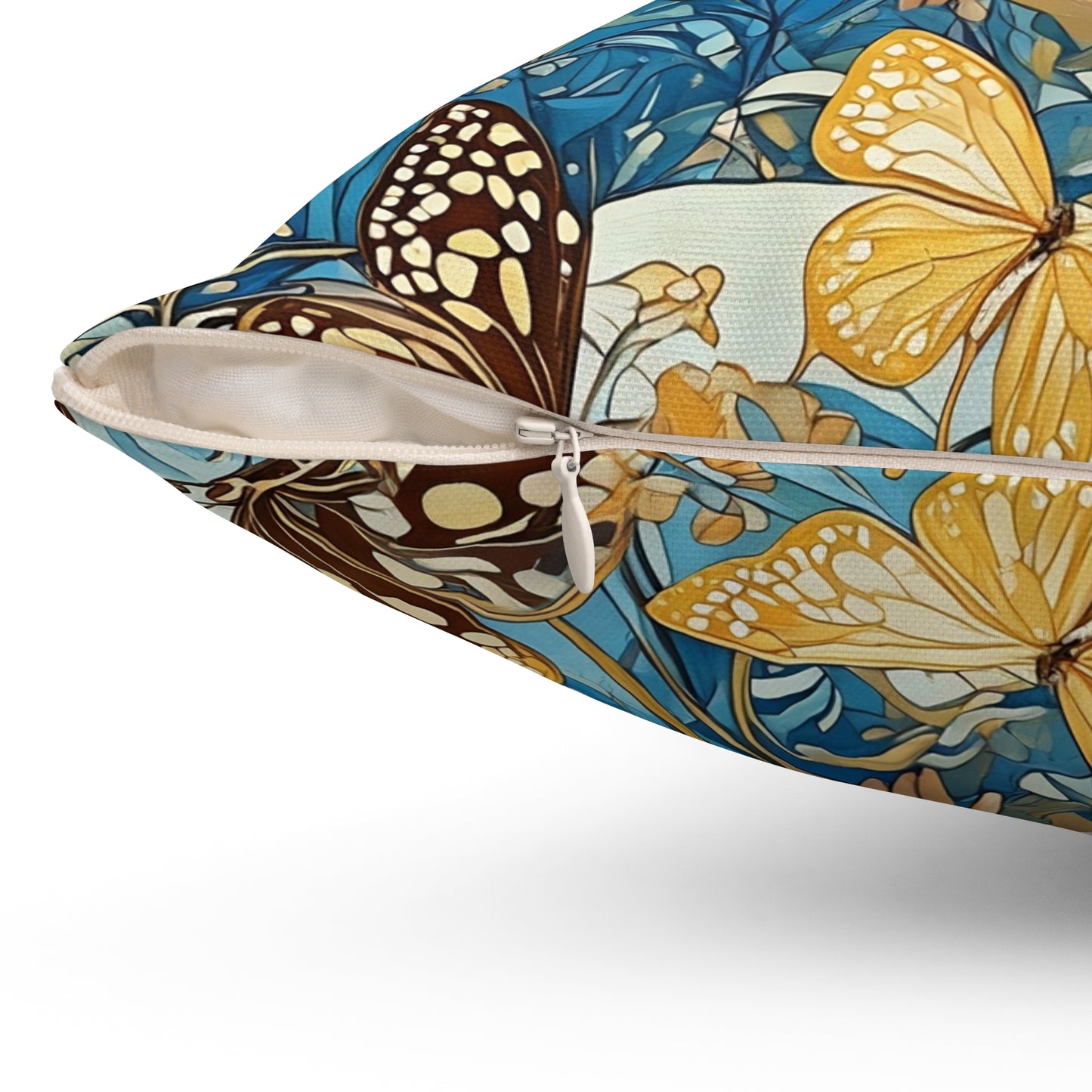 Butterfly Moon Goddess  Square Pillow -  by Fairyhill Studio