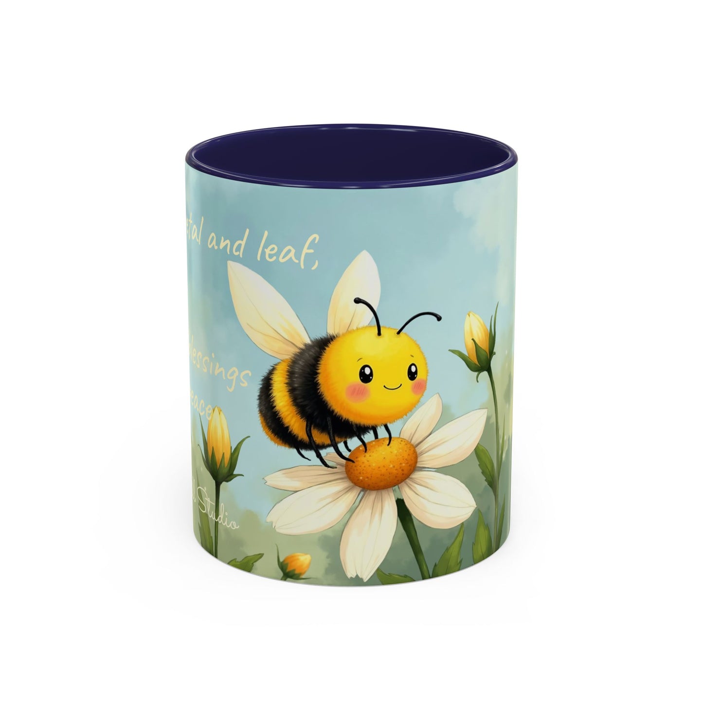 Garden Honey Bee-Themed Coffee Mug - 11 & 15oz Accent Mug for Fairy Lovers