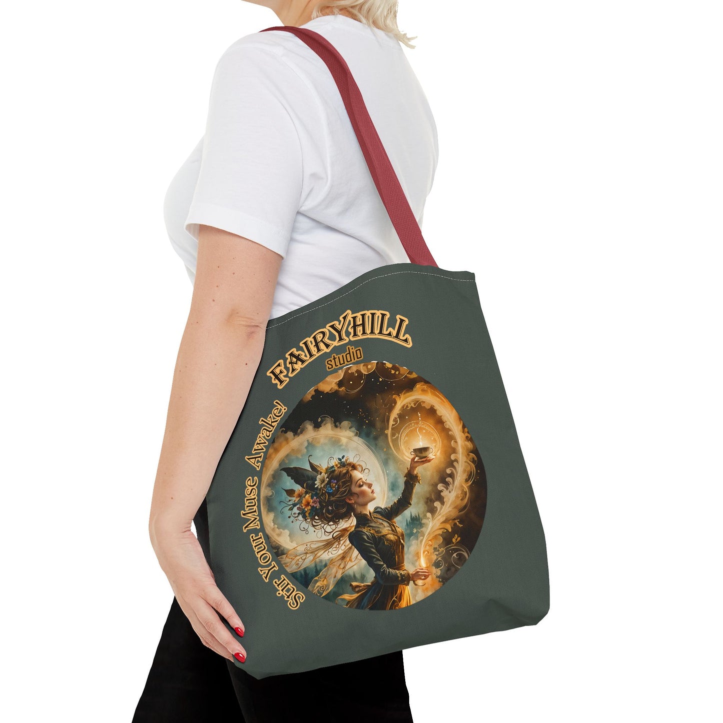 Fairy Tote Bag Embrace your Muse Art Coffee Lover Gift