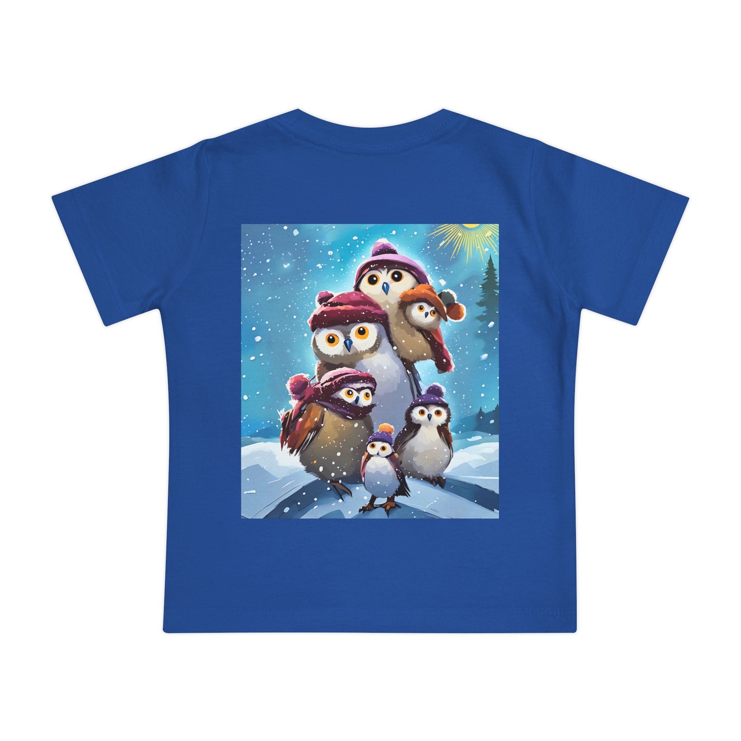 Winter Owls and Penguins Baby T-Shirt
