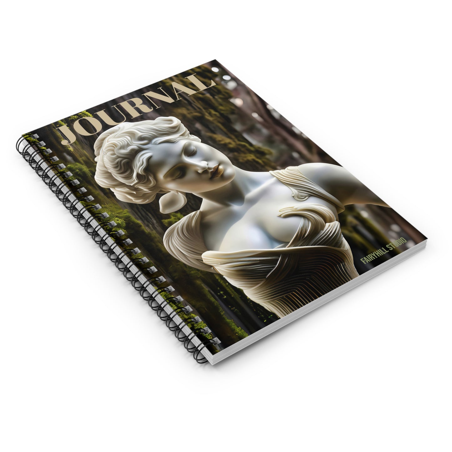 Spiral Notebook - Goddess Statue / Art Design