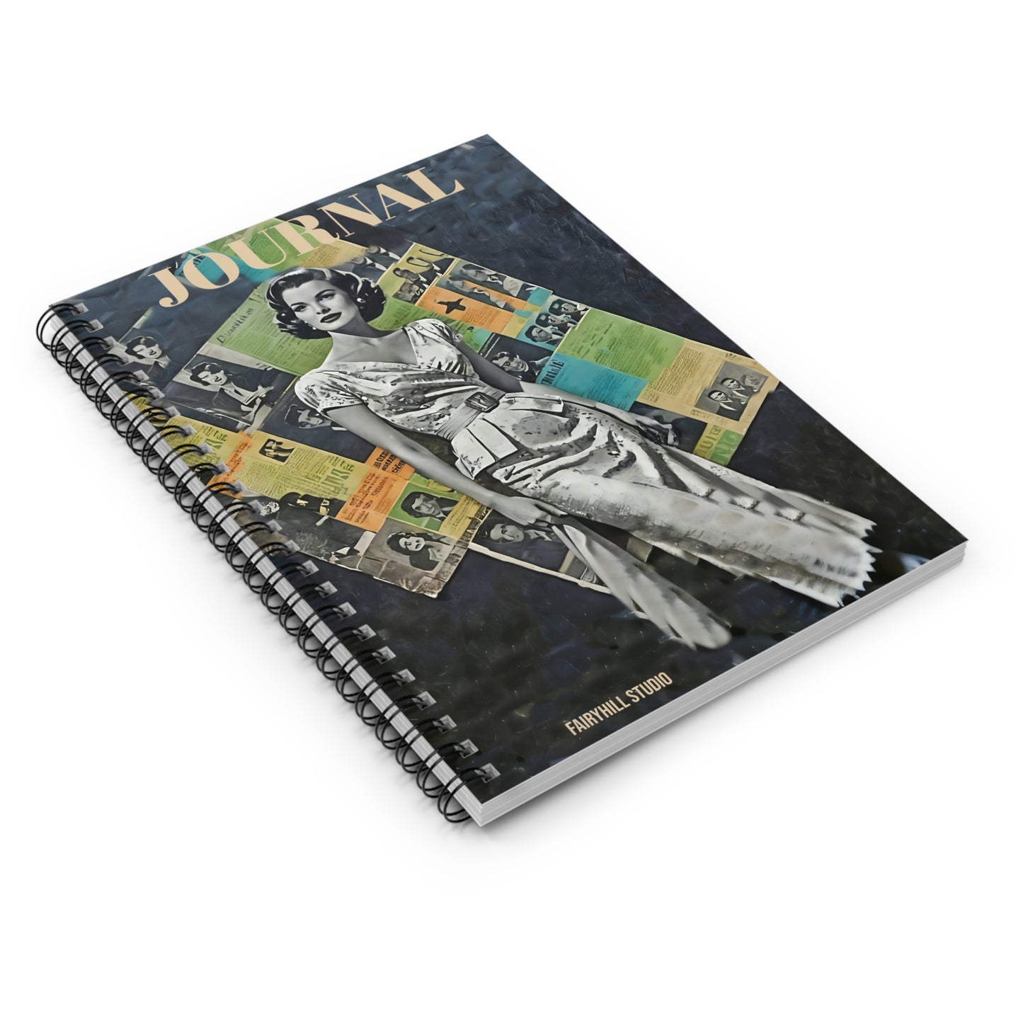 Spiral Notebook - Vintage Hollywood Movie Star Ruled Line