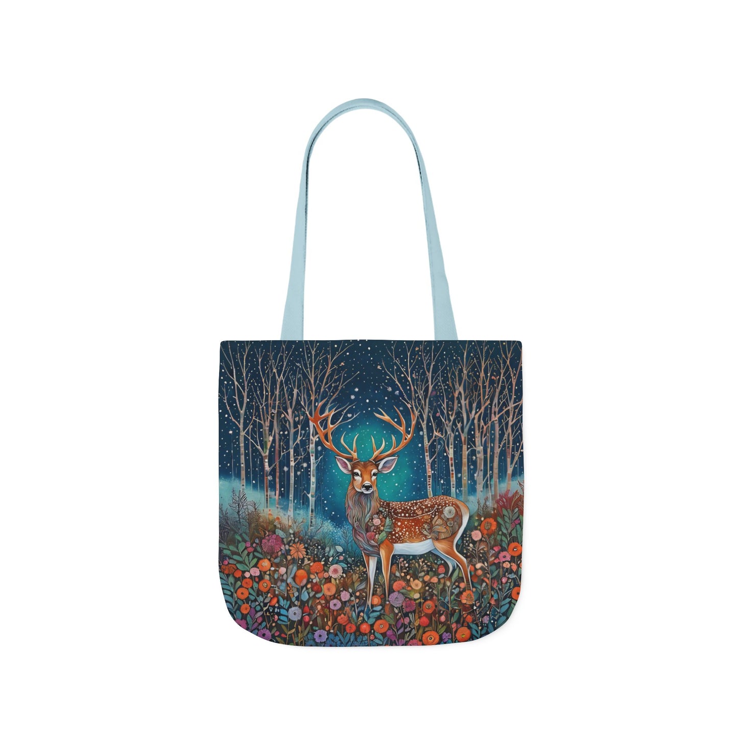 Colorful nature Deer-Inspired Canvas Tote Bag - Perfect for Beach Days, Eco-Friendly Shopping, and Summer Fun!